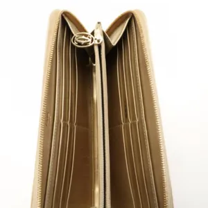 Cartier Happy Birthday Round Zip Long Wallet in gold-colored patent leather thumbnail 5