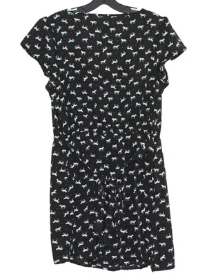 Dress Horse Cottage Dark Academia Equestrian Boho Minimalist Mini Black Large thumbnail 1