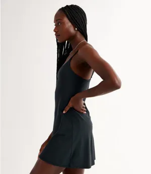 Abercrombie Traveler Mini Dress Black XS thumbnail 2