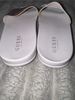Guess Bronze Glitter Logo Slide Sandals Size 6 thumbnail 2