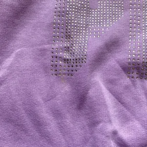 PINK Victoria's Secret Bling Lavender Fleece Cropped Pullover Sz XS NWT thumbnail 5
