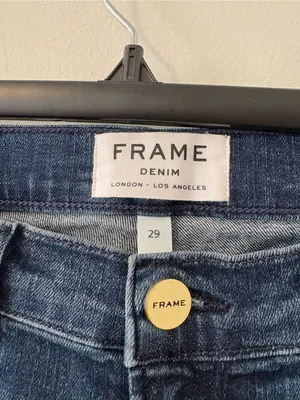 FRAME High Rise Wide Leg Jeans Rockaway Size 29 thumbnail 3