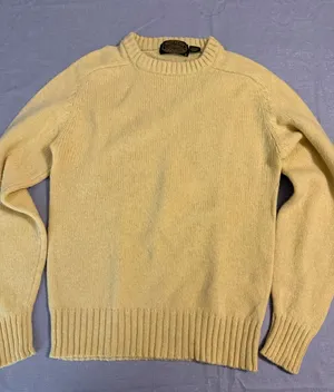 Sweater Emporium Vintage Wool‎ Blend Crewneck Sweater Yellow Womens Medium thumbnail 1