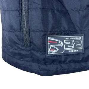 NFL Atlanta Falcons 2022 Select Quilted Full Zip Puffer Vest Black Red Size SM thumbnail 4