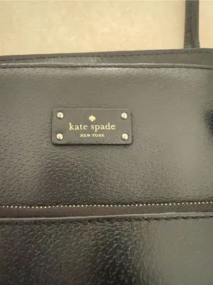 Kate Spade New York Maeve Grove Street Black Leather Tote Bag Purse thumbnail 4