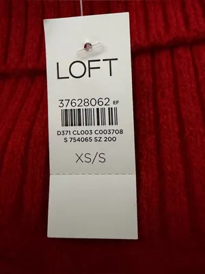Loft Red Lattice Cable-Knit Turtleneck Sweater Poncho XS/S NWT thumbnail 7