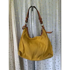 Dooney & Bourke J0130121 Wayfarer Yellow Leather Accent Zip Tote Shoulder Bag thumbnail 3