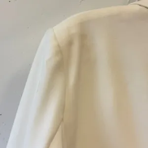 Anne Klein Ivory White 3/4 Sleeve Shawl Collar Open Front Blazer Jacket Large thumbnail 7