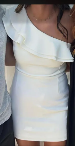 Lulus White One-Shoulder Dress Mini thumbnail 1