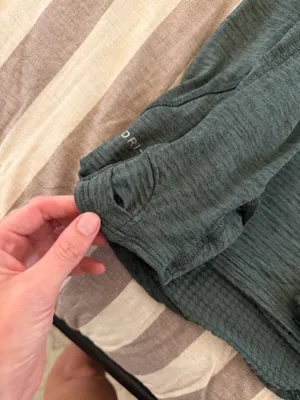 Green Nike Running Zip 1/2 Pullover thumbnail 3