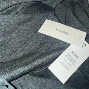 Spanx NWT $148 SPANXsmooth™ SoftStretch Wide Leg Pant color:Essex Green Heather XS thumbnail 9