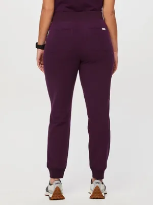 Figs Women’s Zamora High-Rise Jogger Scrub Pants Pull On in Purple XSP thumbnail 2