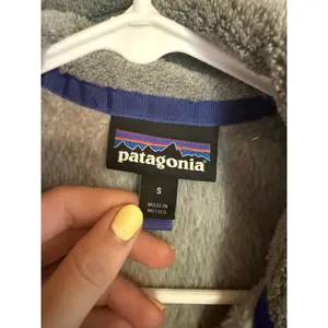 Patagonia Synchilla Re-Tool Snap-T Fleece Pullover Grey Blue Womens Small‎ thumbnail 2
