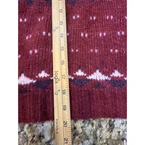 American Eagle Womens Fair Isle Pullover Sweater Size XS Wool Mock Neck thumbnail 13