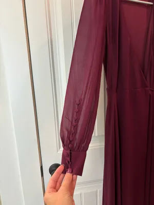 Lulus Long Sleeve Dress Maxi thumbnail 4