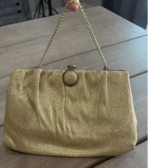 Vintage Gold Metallic‎ Evening Clutch Bag 1950-1960’s Formal Purse Cocktail Bag thumbnail 1