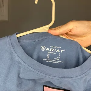 Ariat Ladies Desert Daze Copen Blue Western T-Shirt Jersey cotton cactus graphic thumbnail 4