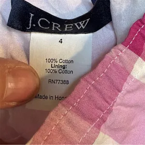 Pink Gingham Mini Dress Sz 4 Cottagecore J.Crew Inspired thumbnail 3