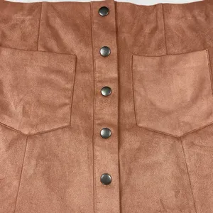 Forever 21 Faux Suede Mini‎ Skirt Stretch Soft Size Medium Versatile Styling Vtg thumbnail 2