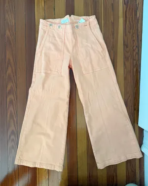 Pilcro Anthropologie Orange Wide leg jeans 26 thumbnail 1