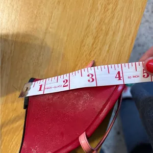 L.K. Bennett red heel red bow with sling back strap 9.5 Pink thumbnail 9