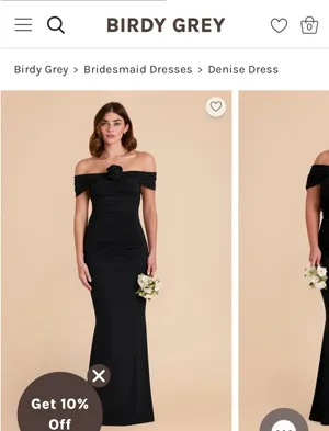 Birdy Grey black bridesmaid dress thumbnail 5