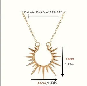 NEW - gold sun necklace, celestial sun jewelry, minimalist thumbnail 4