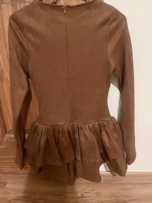 Western faux suede l/s romper thumbnail 2