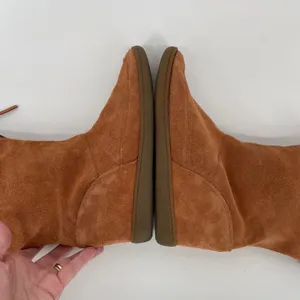 Skechers SKCH+3 Rust Suede Leather Fringe Moccasin‎ Wedge Boots Women's Size 9 thumbnail 6