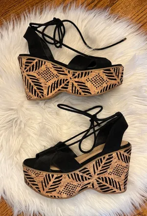 Sbicca South Moon Under Cork Wedge Platform Sandals thumbnail 1