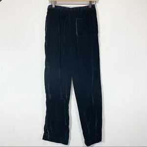 Sam Edelman Black Velvet Lounge Pants Size Small Comfy Loungewear thumbnail 5