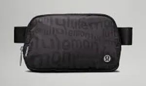 Lululemon Athletica‎ Everywhere Belt Bag 1L Wobbley Wordmark Logo Print Black thumbnail 1