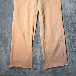 OAT New York High-Rise Wide-Leg Patch Pocket Jeans Raw Hem 8/29 Stretchy #1600 thumbnail 4