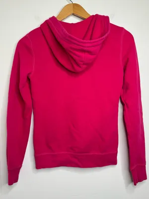 2011 Aeropostale Zip Hoodie Sweatshirt Jacket Hot Pink Size Small Y2K Style thumbnail 4