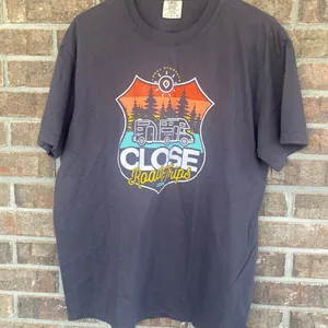 Unisex camping tshirt by comfort colors size lg thumbnail 1