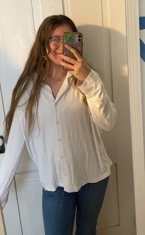 Skims soft lounge long sleeve shirt  thumbnail 1
