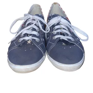 Superga USA Flag Sneakers Womens 10‎ Canvas Lace Up Americana Red White Blue thumbnail 3