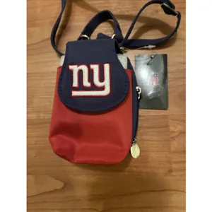 NY Giants NFL Mini Purse Plus Pouch Touch Phone ID Wallet 4" x 4" x 2" thumbnail 7