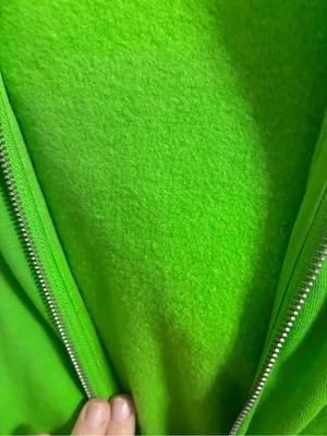 Ralph Lauren Bright Green Zip-Up Hoodie with Purple Polo size L thumbnail 4