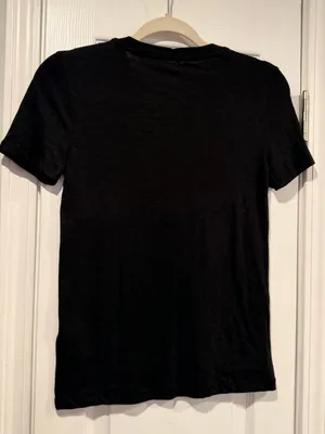 NWOT J. Crew Size XXS Black Vintage Cotton Short Sleeve Crew Neck Tee Shirt thumbnail 6