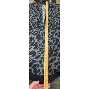 Reiss Katie‎ Animal Print Flippy Dress Green Black Long Sleeve Size 2 Loose Eye thumbnail 10