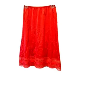VTG Coquette Lace Retro Red Satin Half Slip Vanity Fair Size S M thumbnail 2