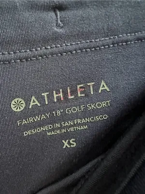 Athleta Fairway Golf Skort 18" Navy Blue Size XS Skirt with Shorts thumbnail 6