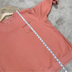 aerie Women’s Pullover Crew Neck Sweatshirt Longsleeve Lounge in Coral Orange M thumbnail 11