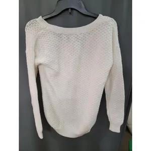 NWT Womens Gap Cream Off White Metallic Pullover Wool Sweater XS BB25 (1) thumbnail 5