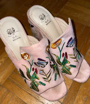 Boutique Embroidered Heels thumbnail 1