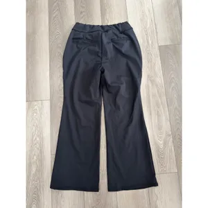 Halara Flex Day Stretch Mid Rise Side Zipper Pocket Work Flare Pants Black L thumbnail 5