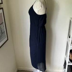 H&M Navy Blue Cocktail Dress Size 8 thumbnail 8