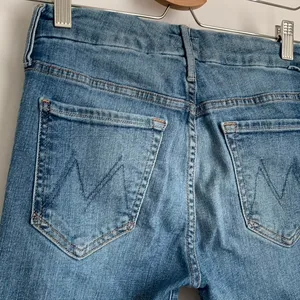 Mother Denim The Looker Ankle Fray Jean One Smart Cookie Blue Womens Size 26 thumbnail 4