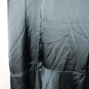 Show Me Your Mumu New Deep Emerald Luxe Satin Claire Midi Dress Large thumbnail 3
